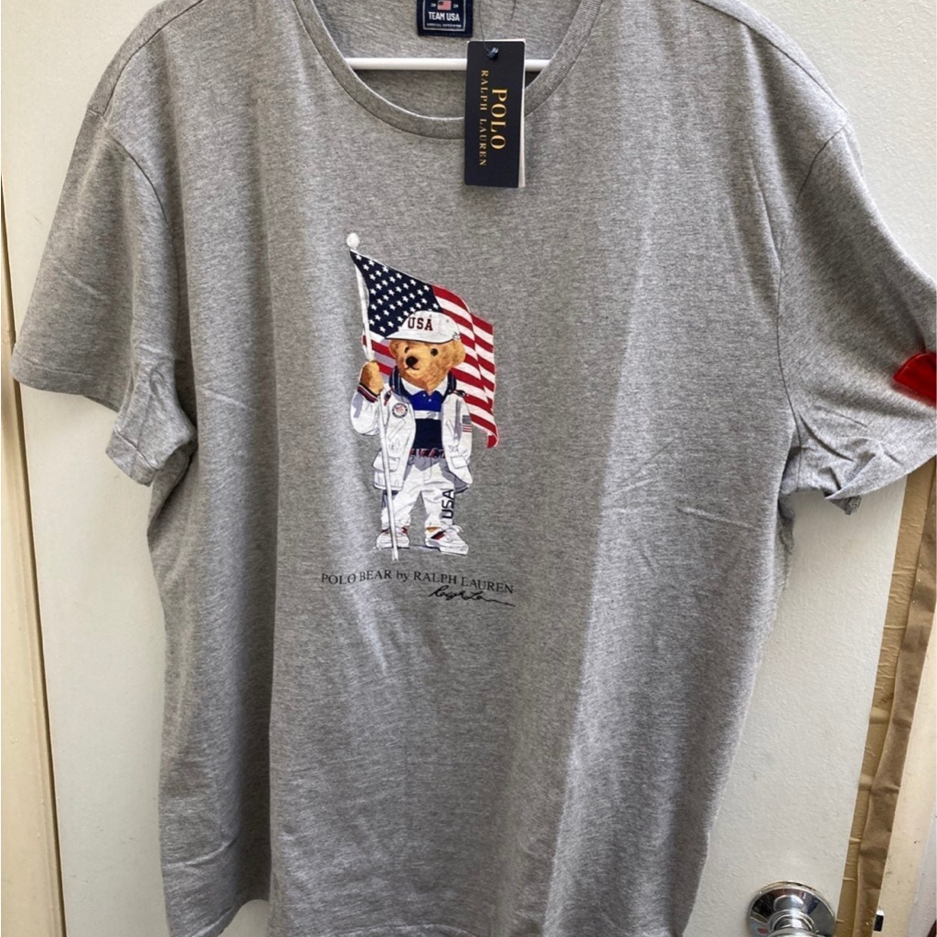 Men's 2020 Pandemic Team Usa Olympics Polo Bear T-Shirt By Polo Ralph Lauren